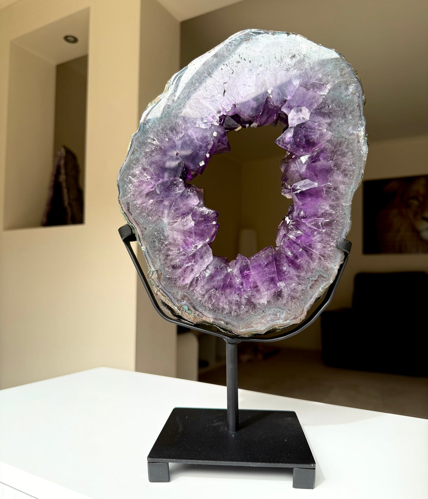 Amethyst Portal On Stand