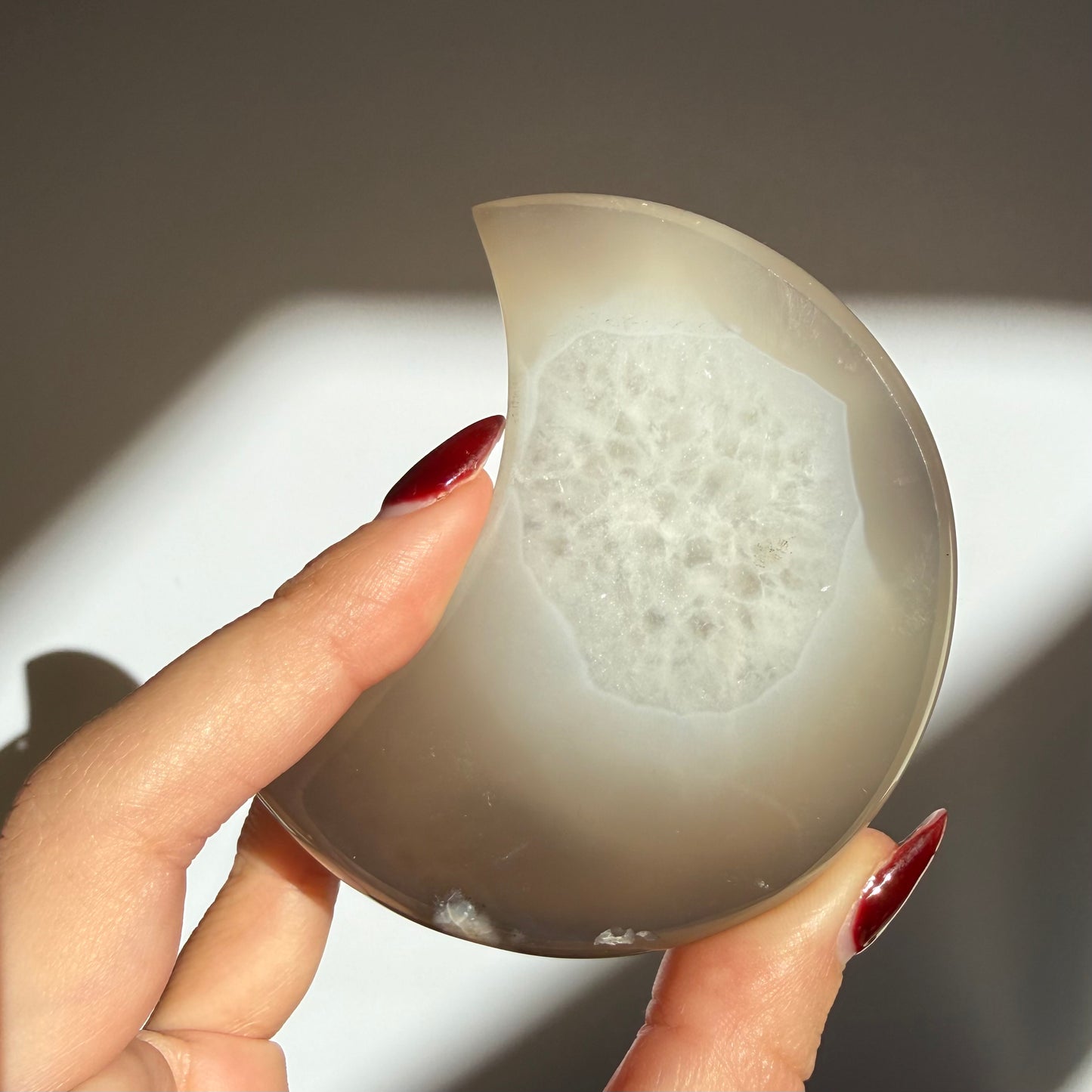 Agate Druzy Moon