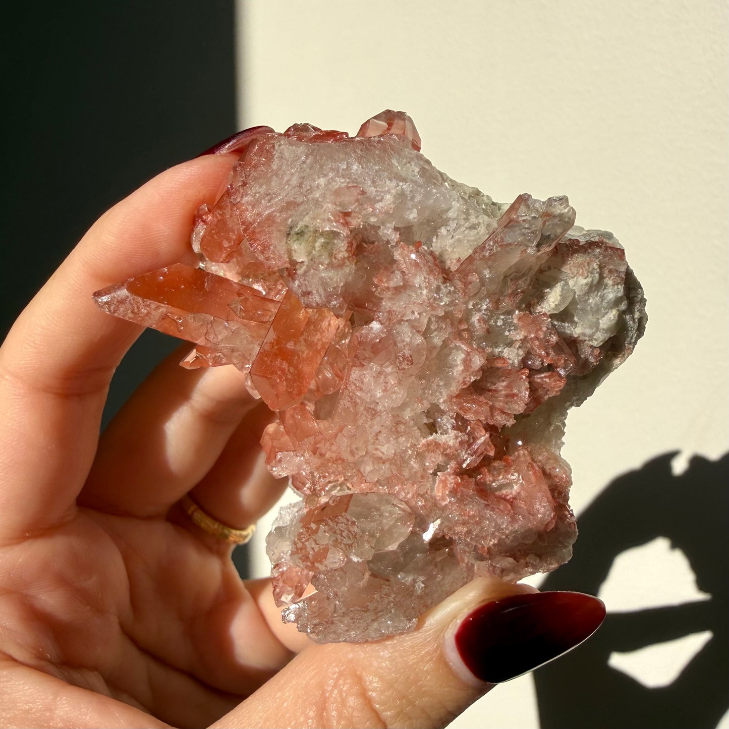 Hematite Quartz Cluster