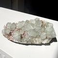 Chalcedony On Green Apophyllite Cluster