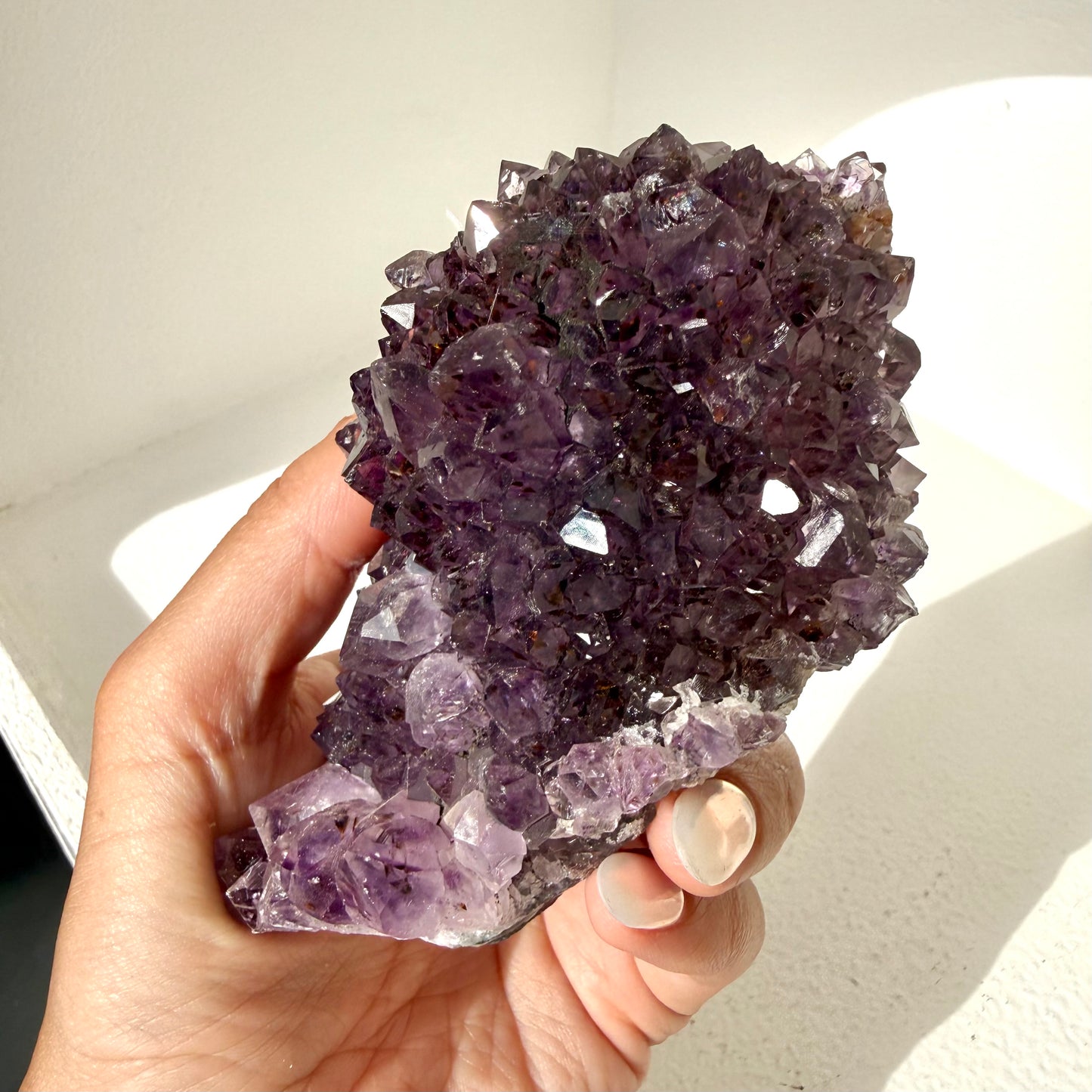 Amethyst & Cacoxenite Cluster