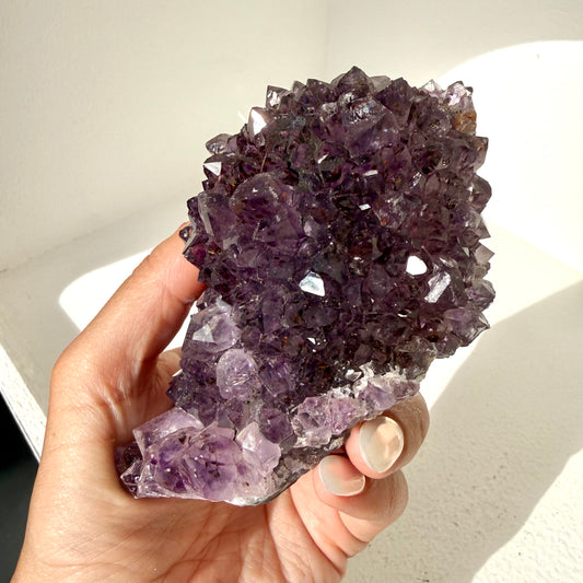 Amethyst & Cacoxenite Cluster