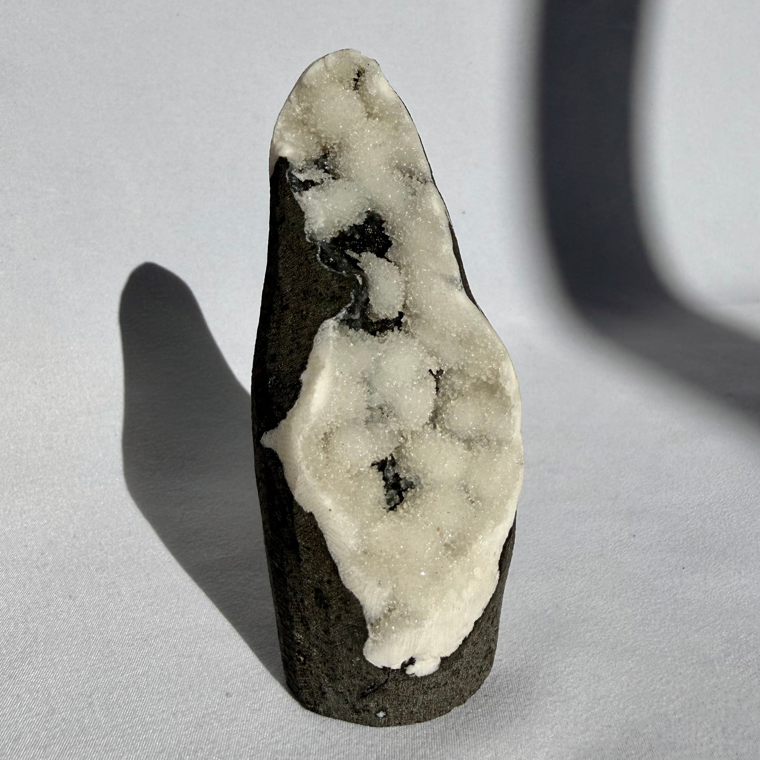 Prehnite On Chalcedony Freeform
