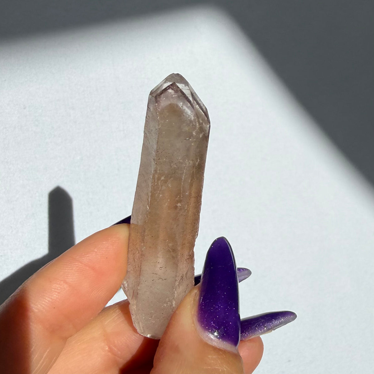Hematite Phantom Quartz Point