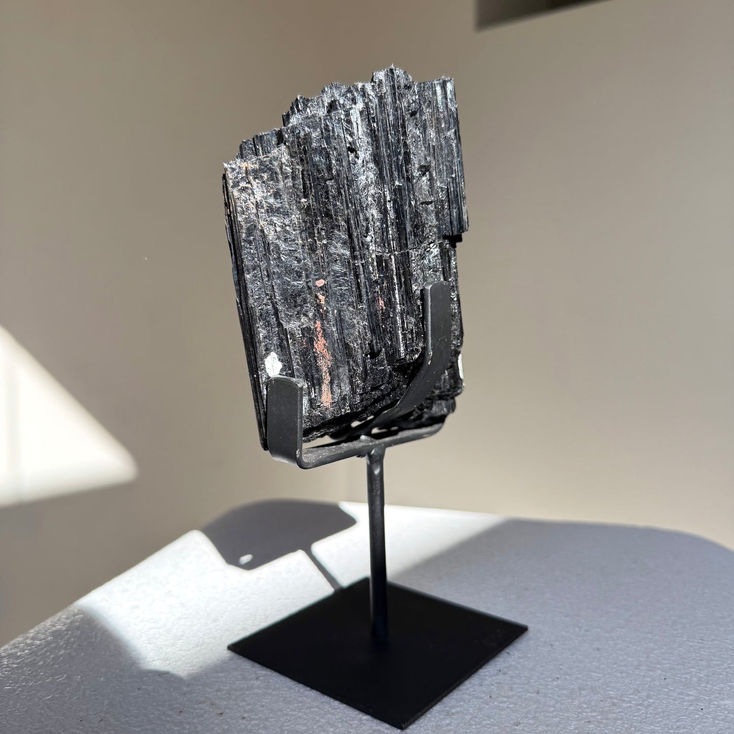 Black Tourmaline On Stand