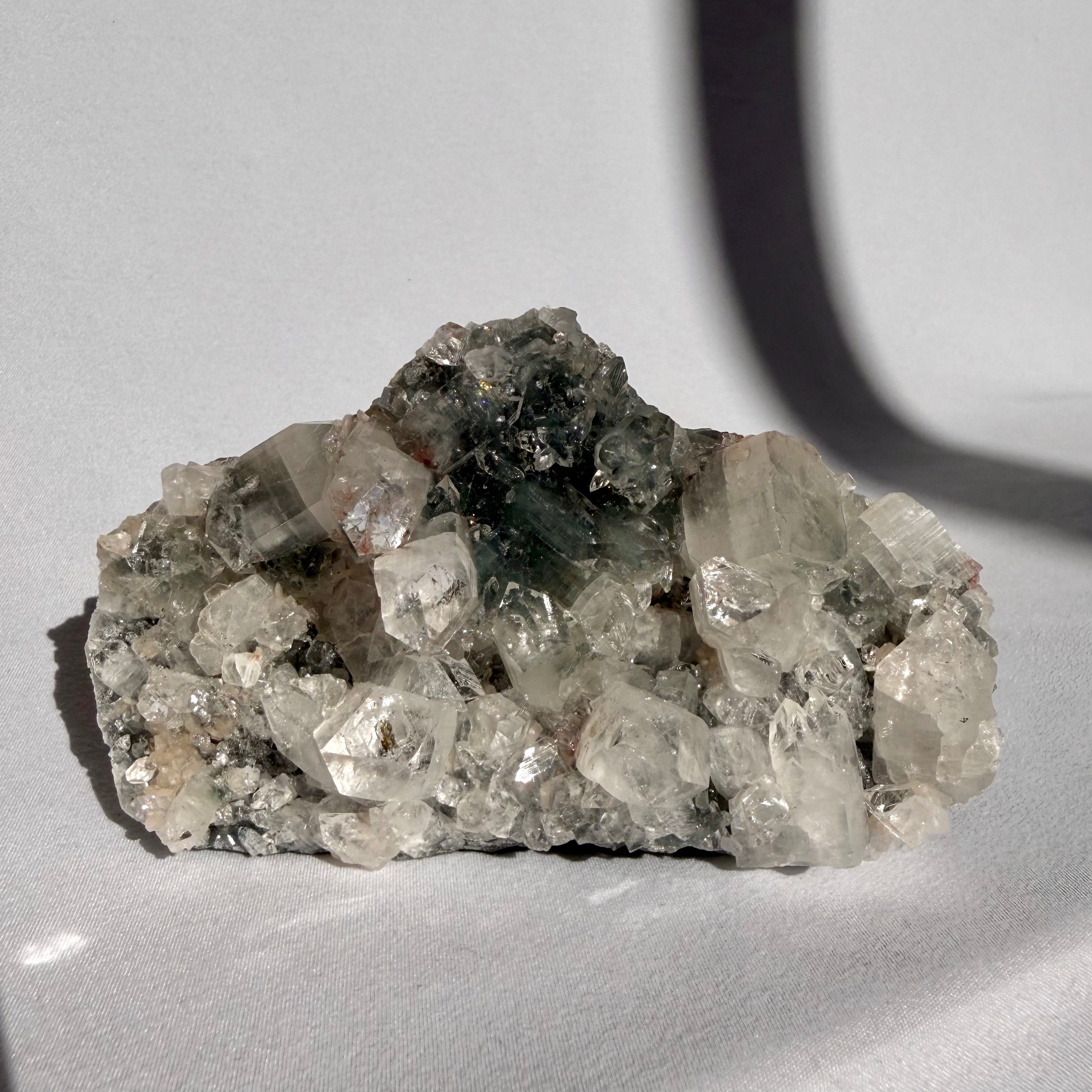 Heulandite & Apophyllite On Chalcedony Freeform