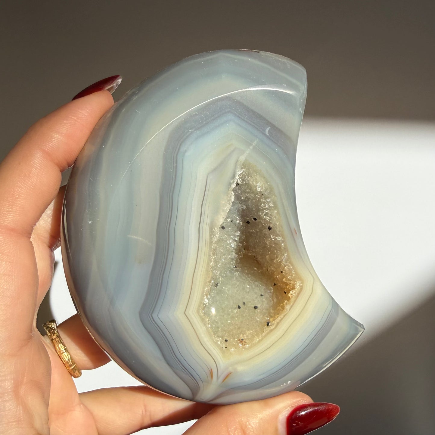 Agate Druzy Moon