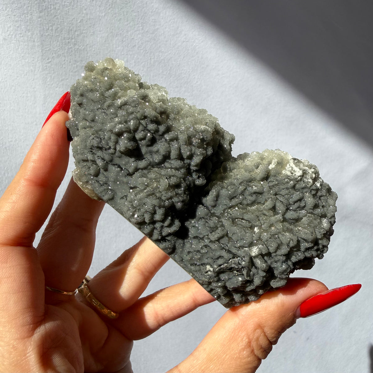 Heulandite, Chalcedony, Celadonite On Feldspar Quartz Cluster