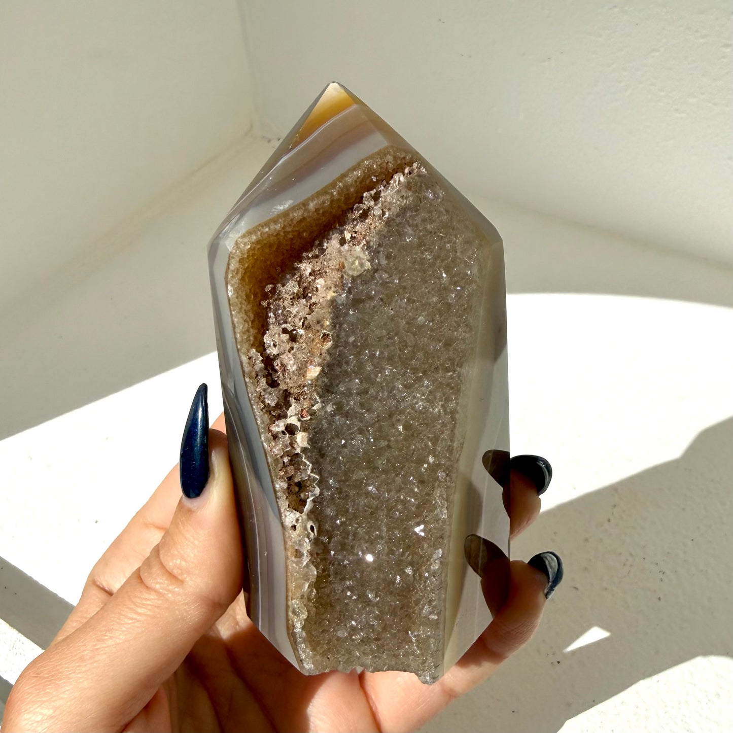 Agate Druzy Point