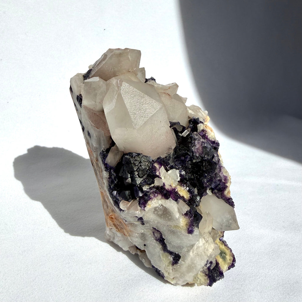 Fluorite On Quartz Freeform