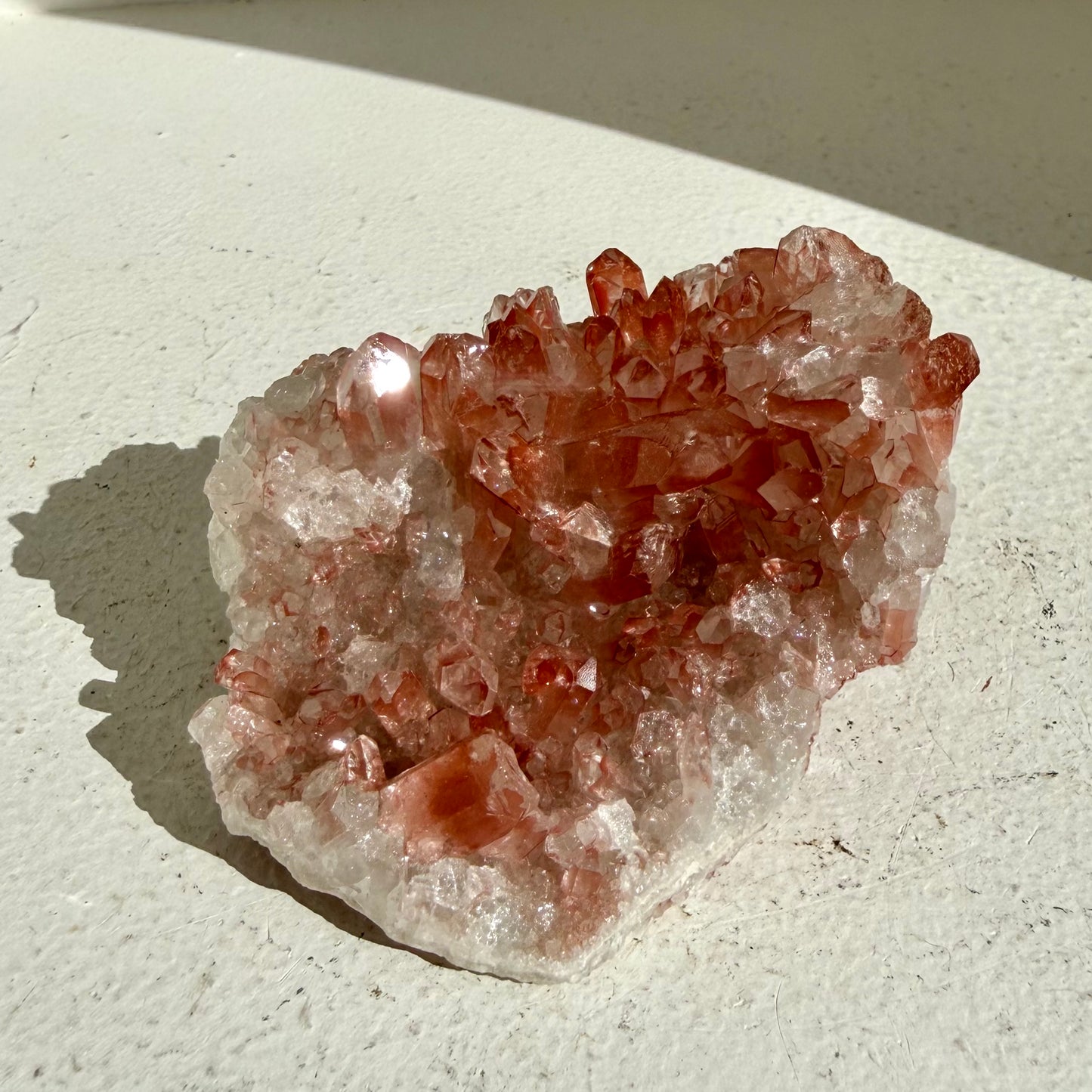 Hematite Quartz Cluster