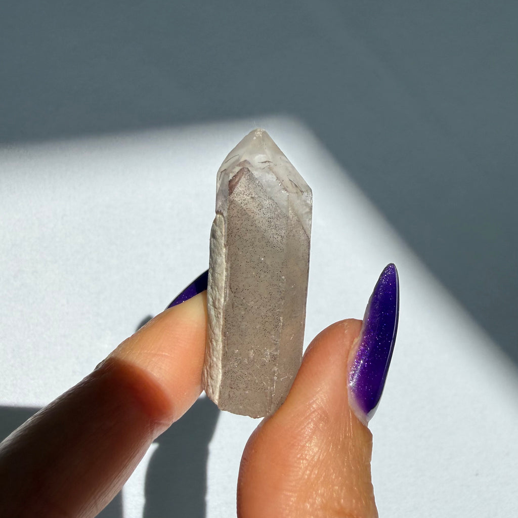 Hematite Phantom Quartz Point