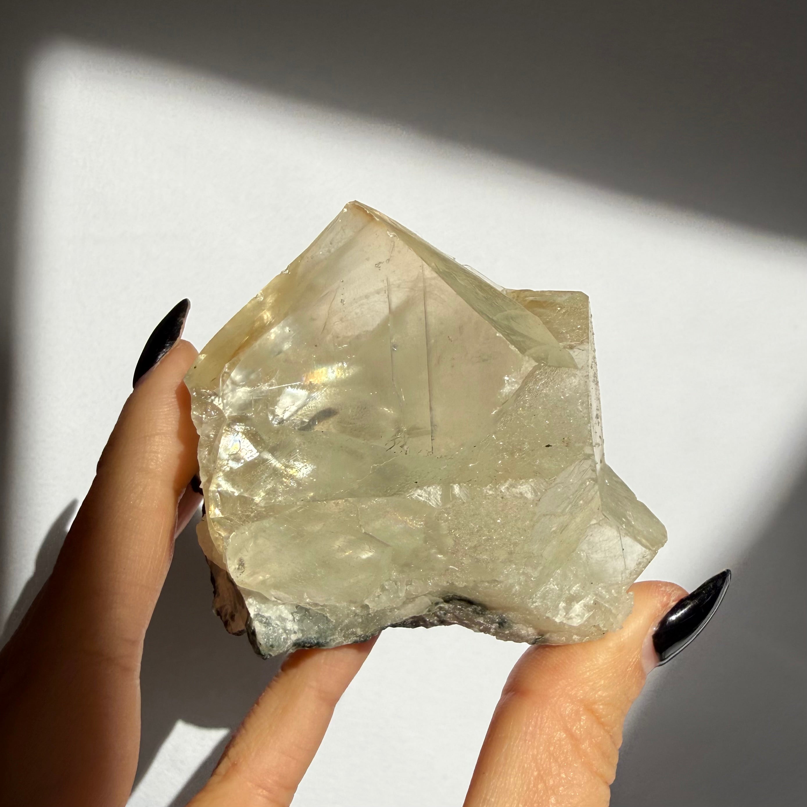 Calcite On Chalcedony