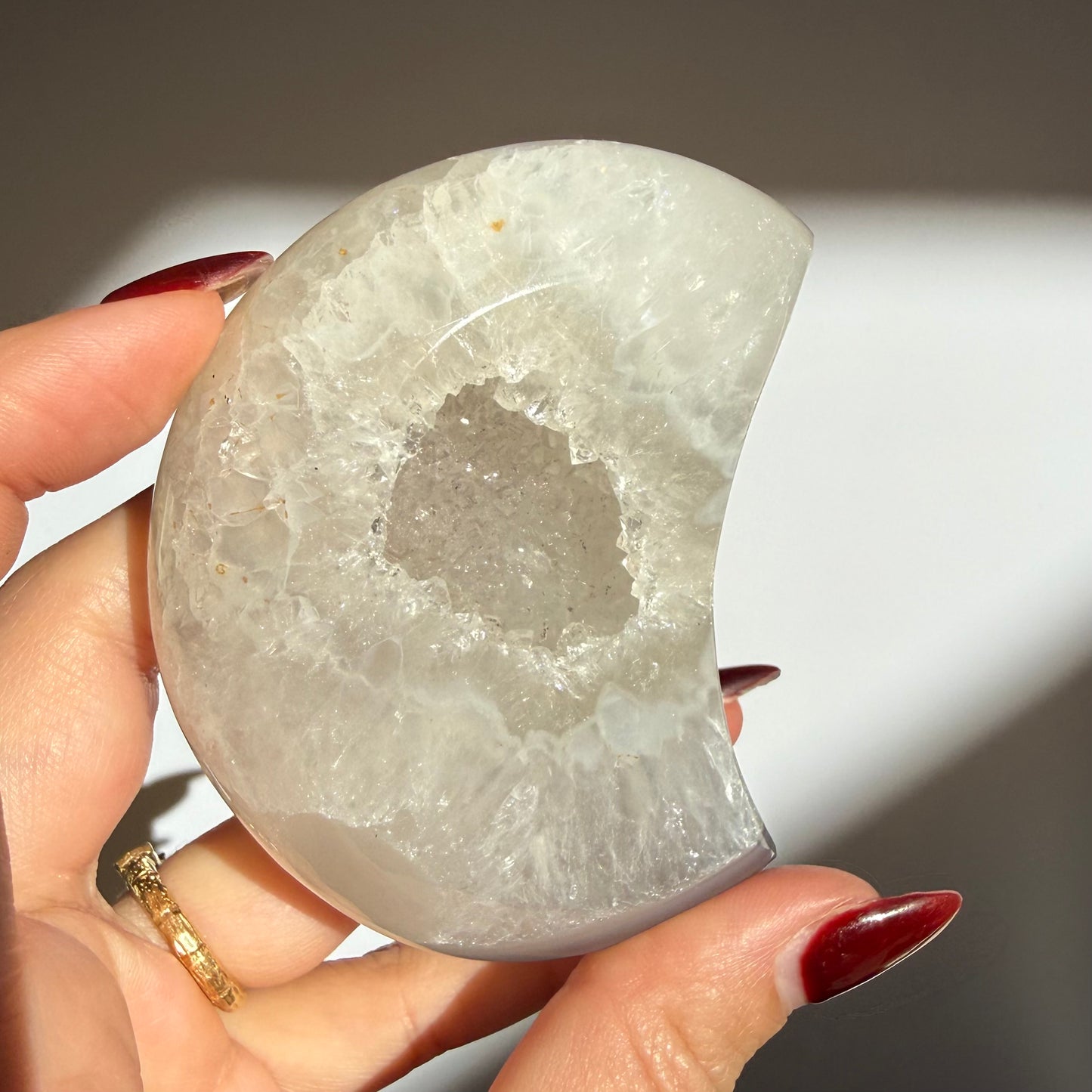 Agate Druzy Moon
