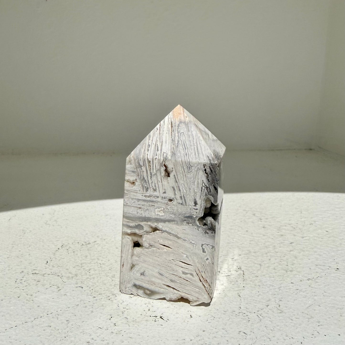 White Aragonite Point