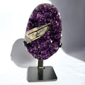 Calcite & Goethite On Uruguayan Amethyst