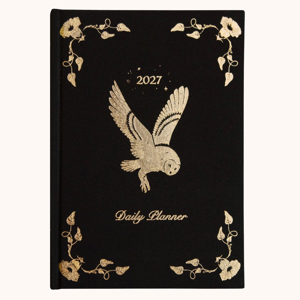 Dreamy Moons Black 2027 Daily Planner