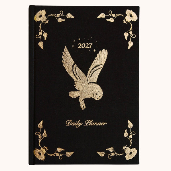 Dreamy Moons Black 2027 Daily Planner