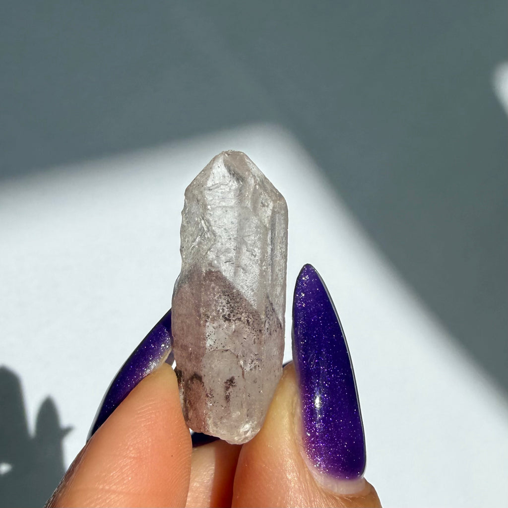 Hematite Phantom Quartz Point