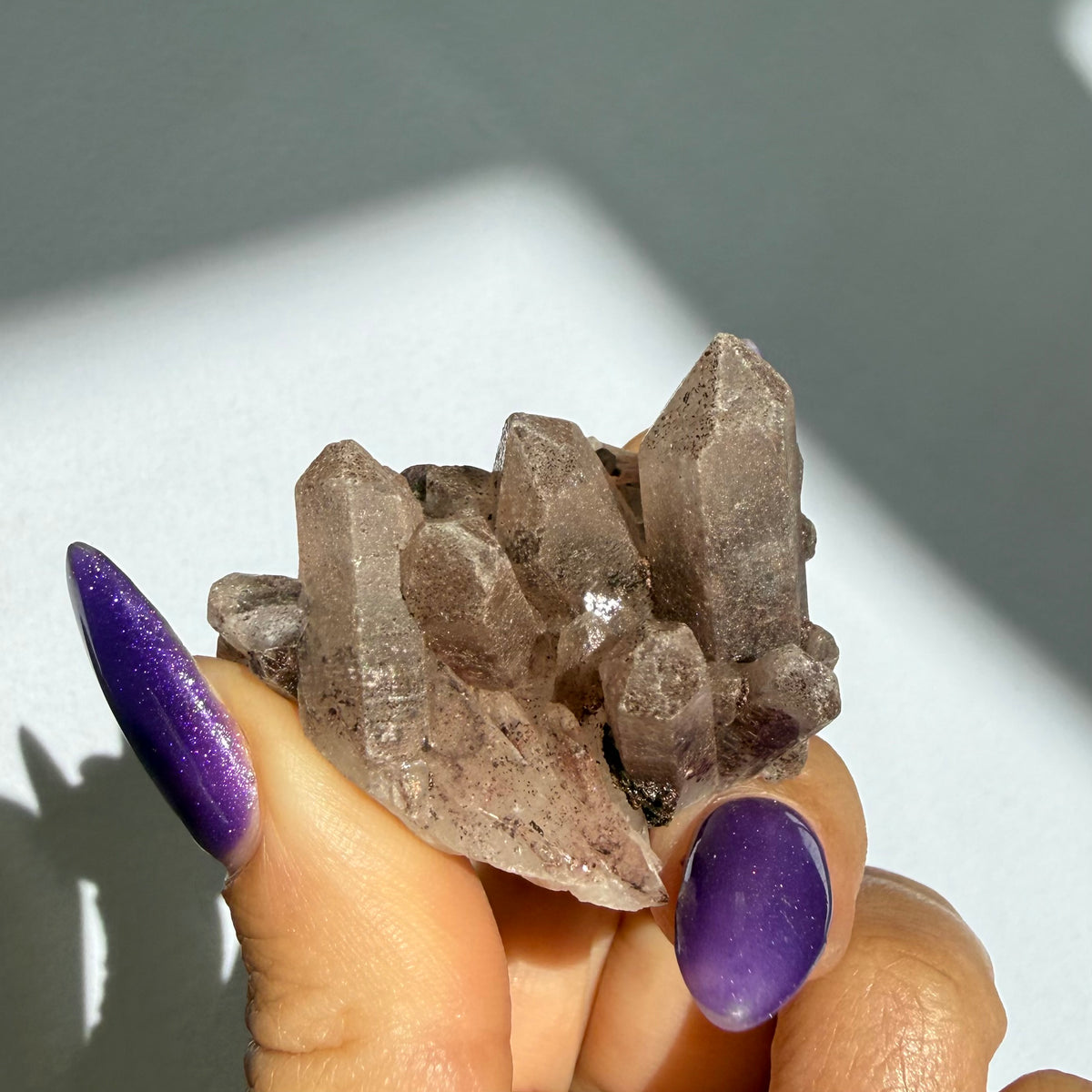 Hematite Quartz Cluster