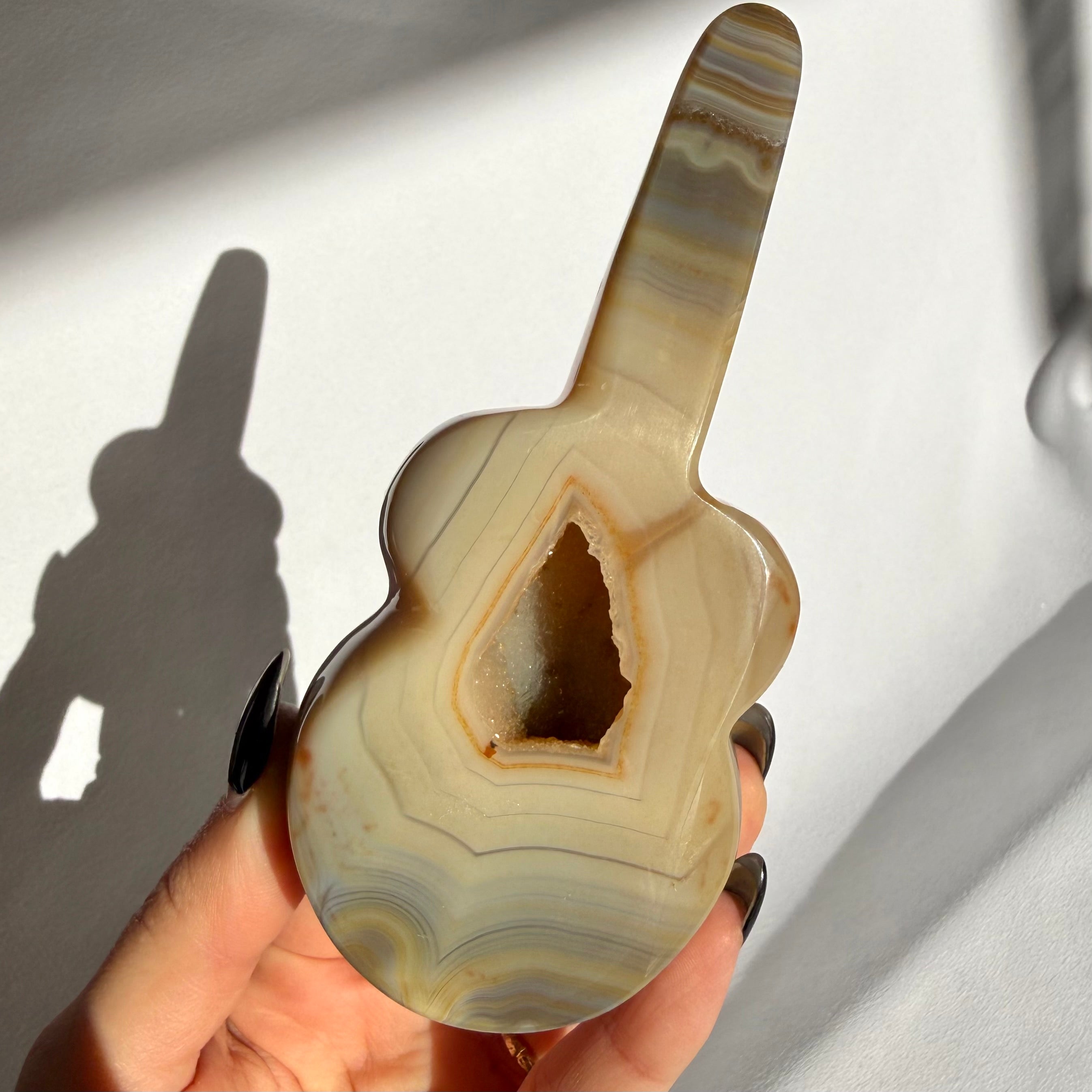 Agate Druzy Guitar