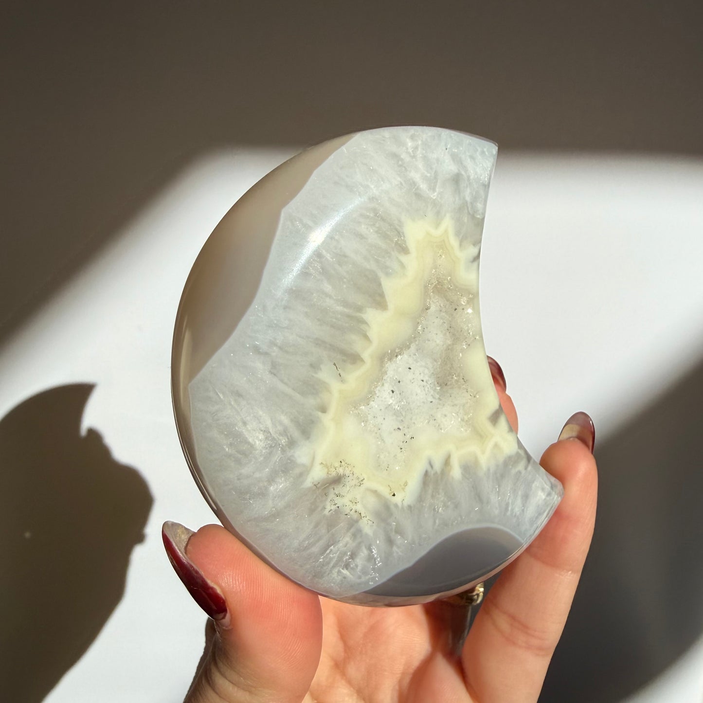 Agate Druzy Moon