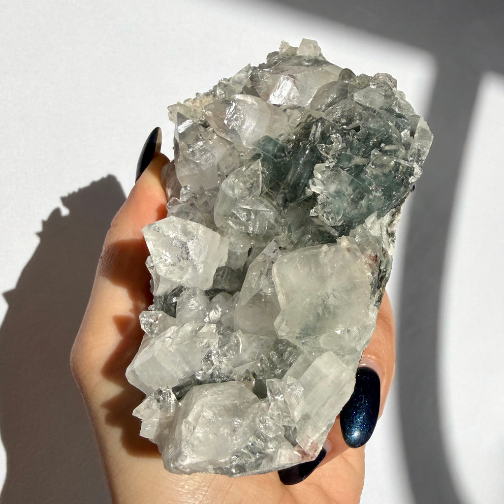 Heulandite & Apophyllite On Chalcedony Freeform
