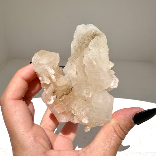 Heulandite On Sugar Druzy Calcite