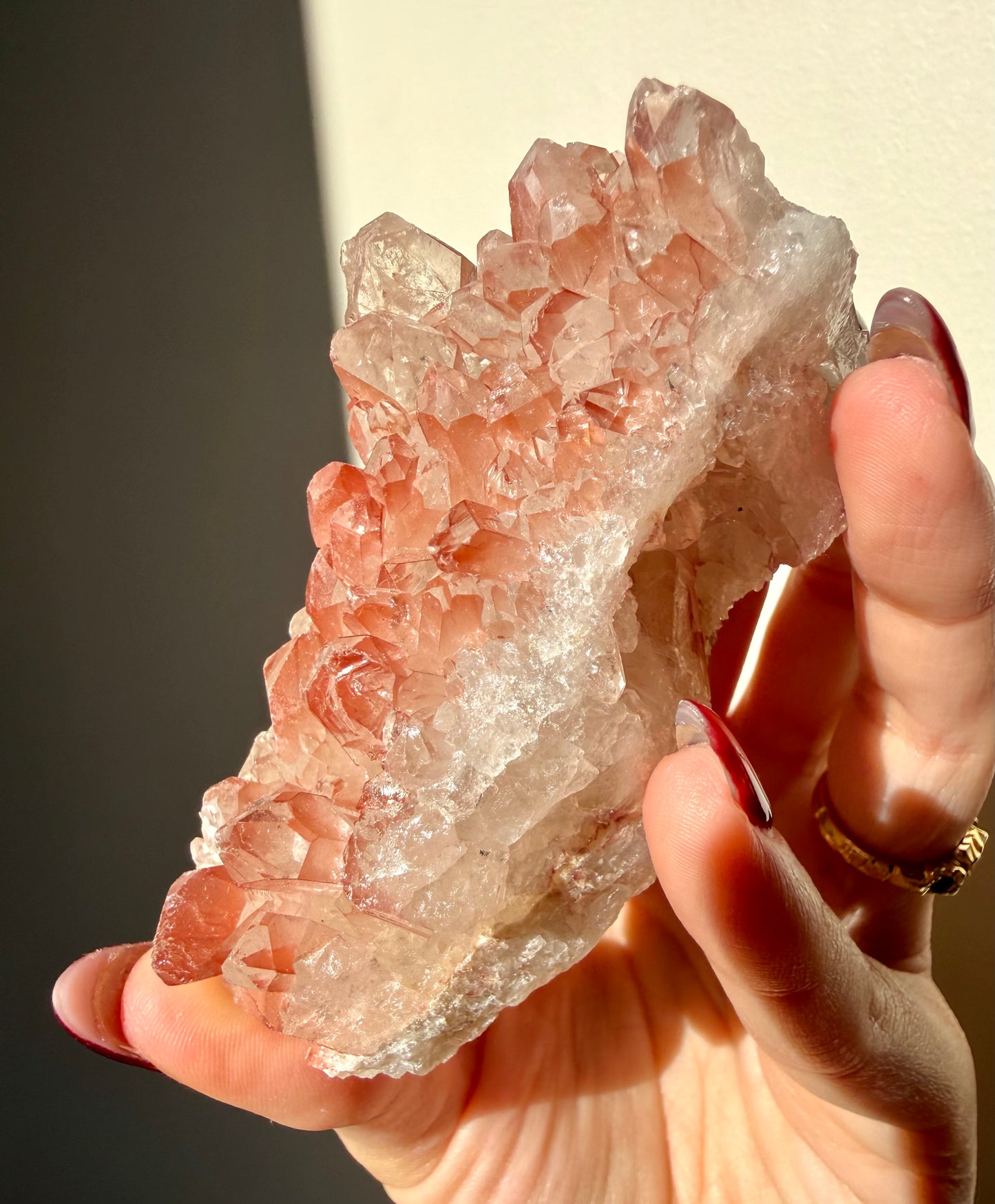 Hematite Quartz Cluster