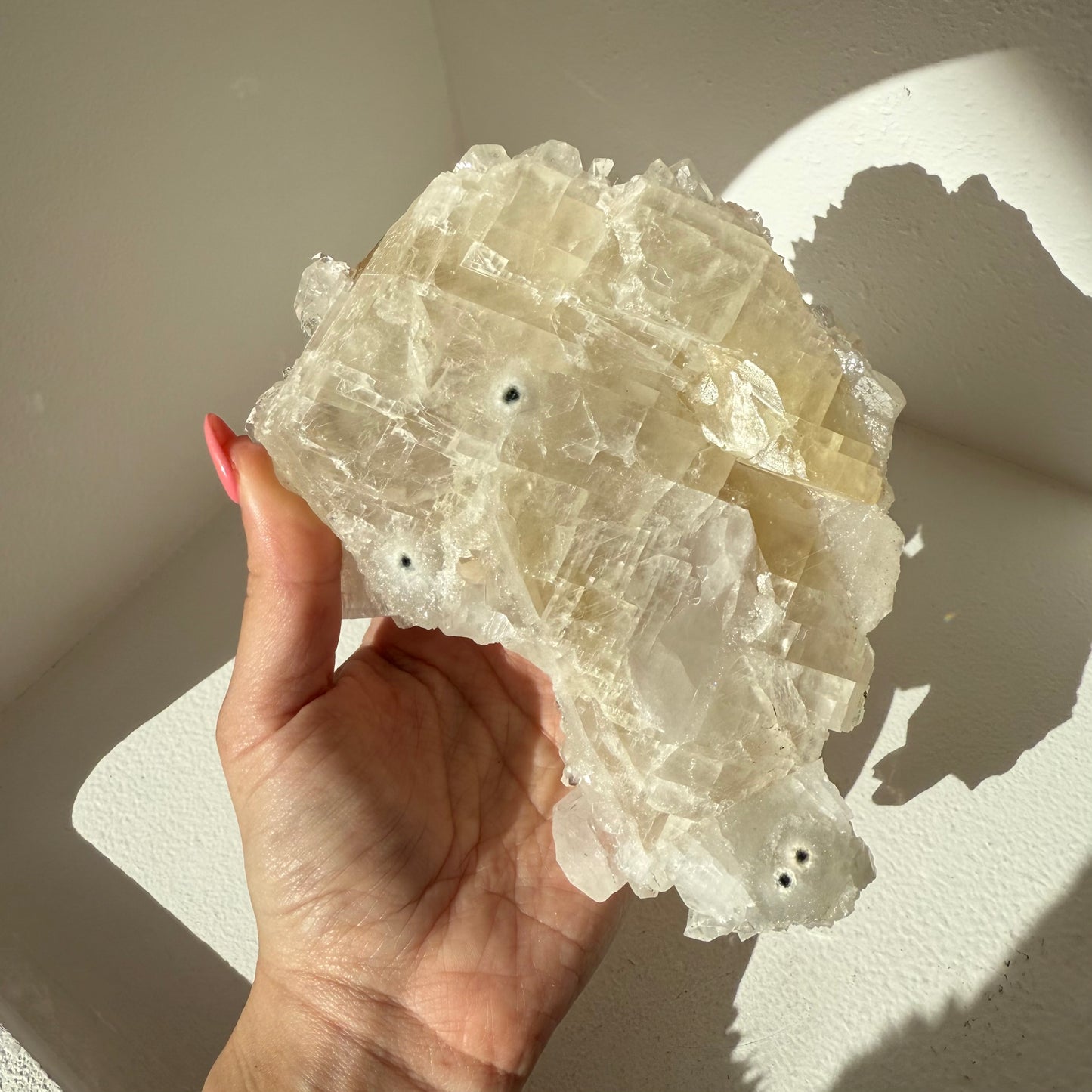 Calcite, Apophyllite, Hematite, Heulandite Specimen