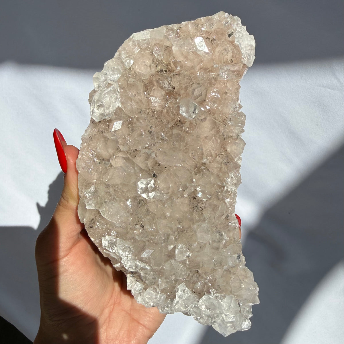 Blush Apophyllite Cluster