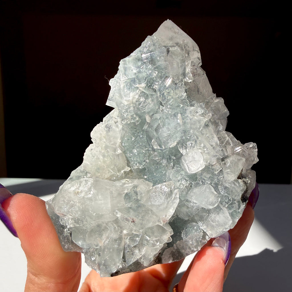 Apophyllite On Chalcedony Freeform