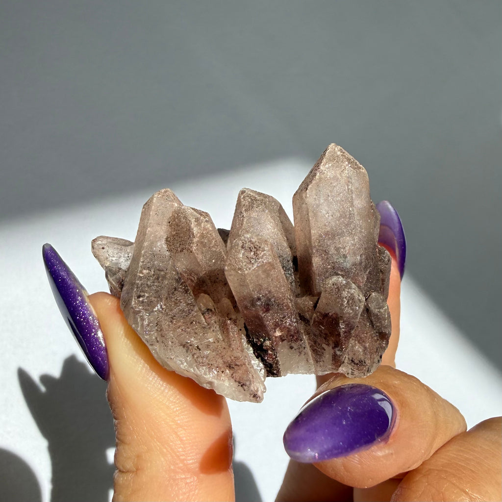 Hematite Quartz Cluster
