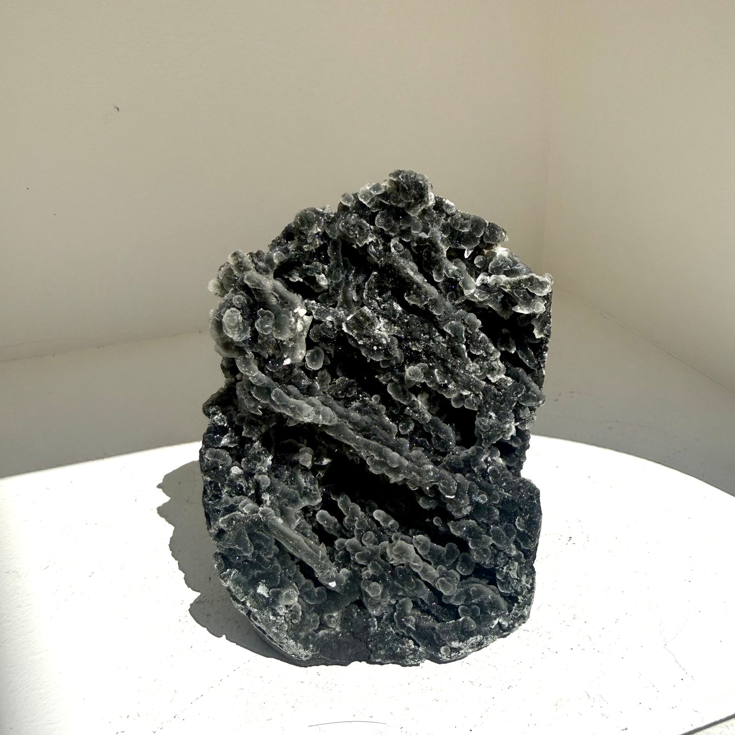 Black Stalactite Chalcedony Freestanding Cluster