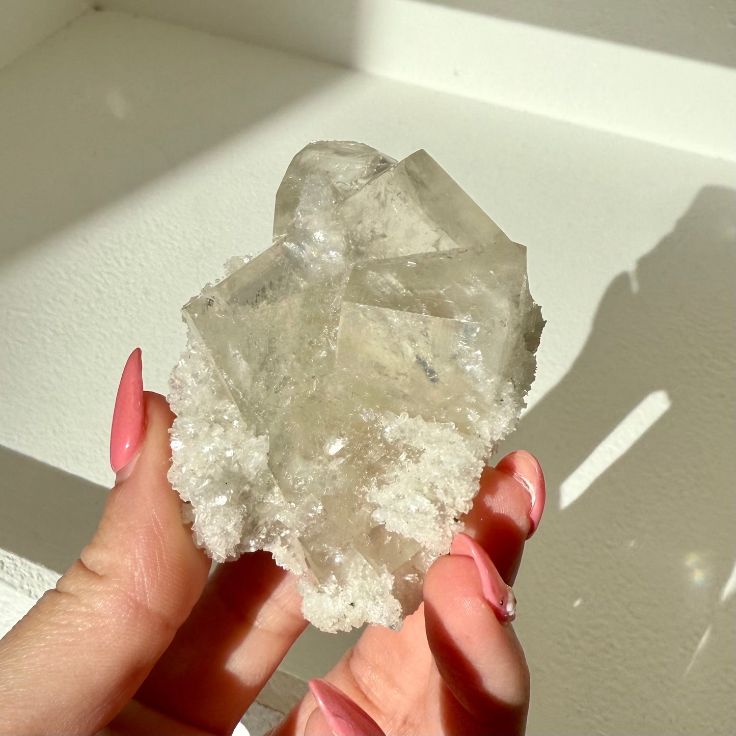 Calcite + White Chalcedony Specimen