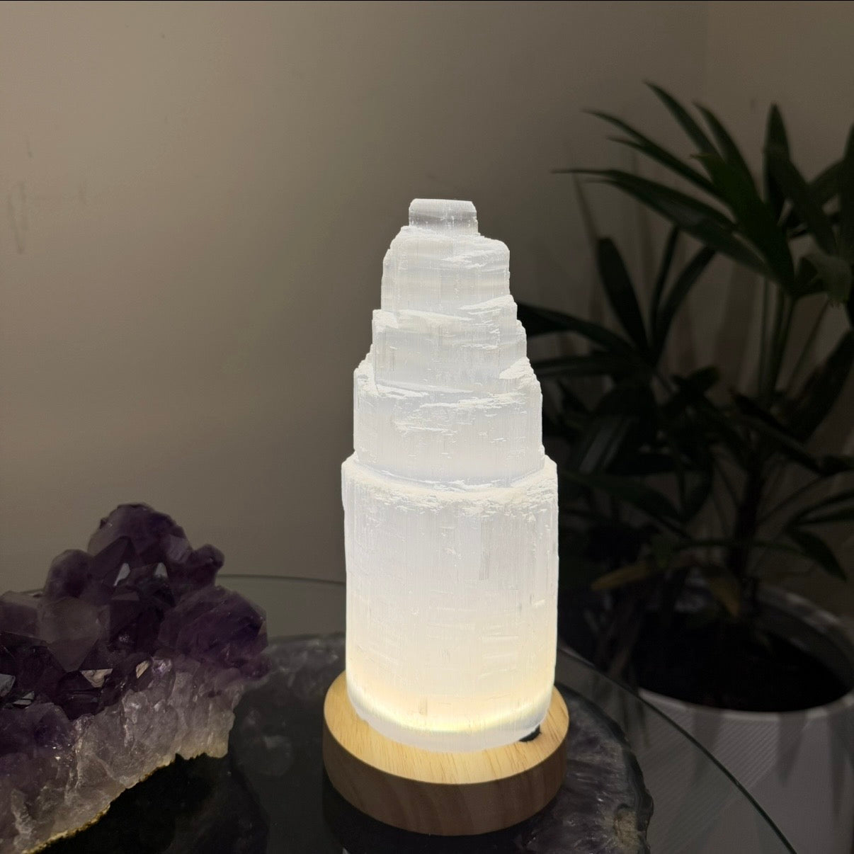 Selenite Lamp